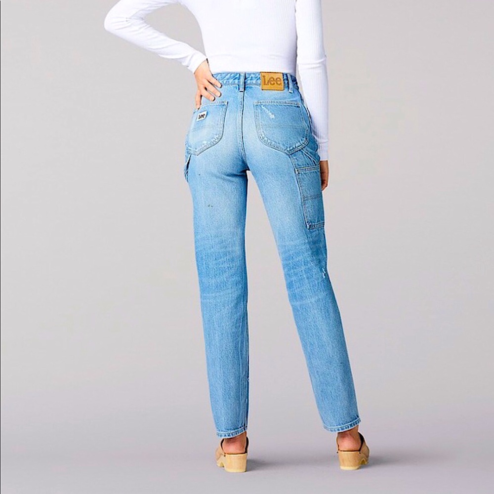 LEE Vintage Modern High Rise Dungaree Ankle Jeans - Picture 4 of 12